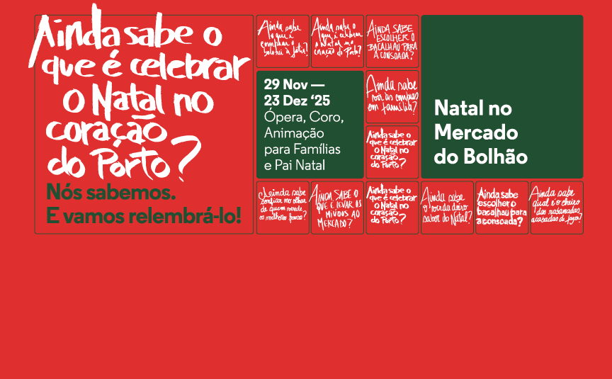 Ópera, luzes, pai natal, oficinas e animações: o Bolhão veste-se à altura para a quadra